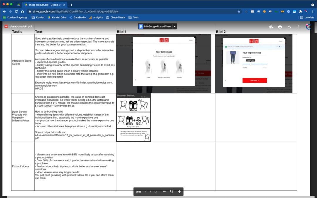 10 Durchsicht Optimierung Usability